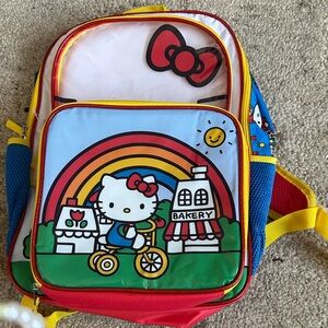 Hello Kitty Rainbow Backpack with lunch bag